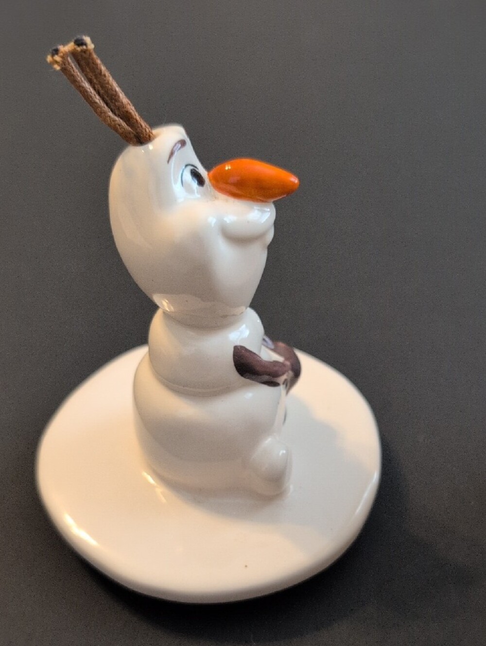 Rae Dunn White Mug with Olaf Lid - Orange Nose and Brown Scarf - Picture 7 of 13